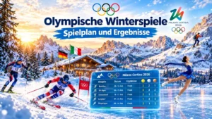 Olympische Winterspiele 2026 – Spielplan, Zeiten und Ergebnisse für Milano Cortina